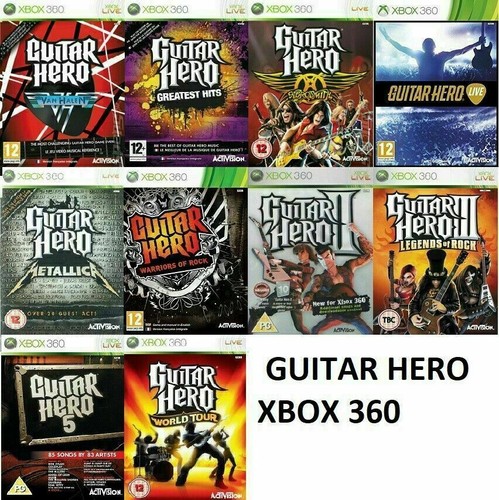 Xbox 360 guitar hero game - guitar,