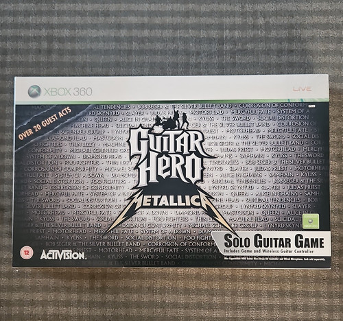 Xbox 360 guitar hero - hero, metallica